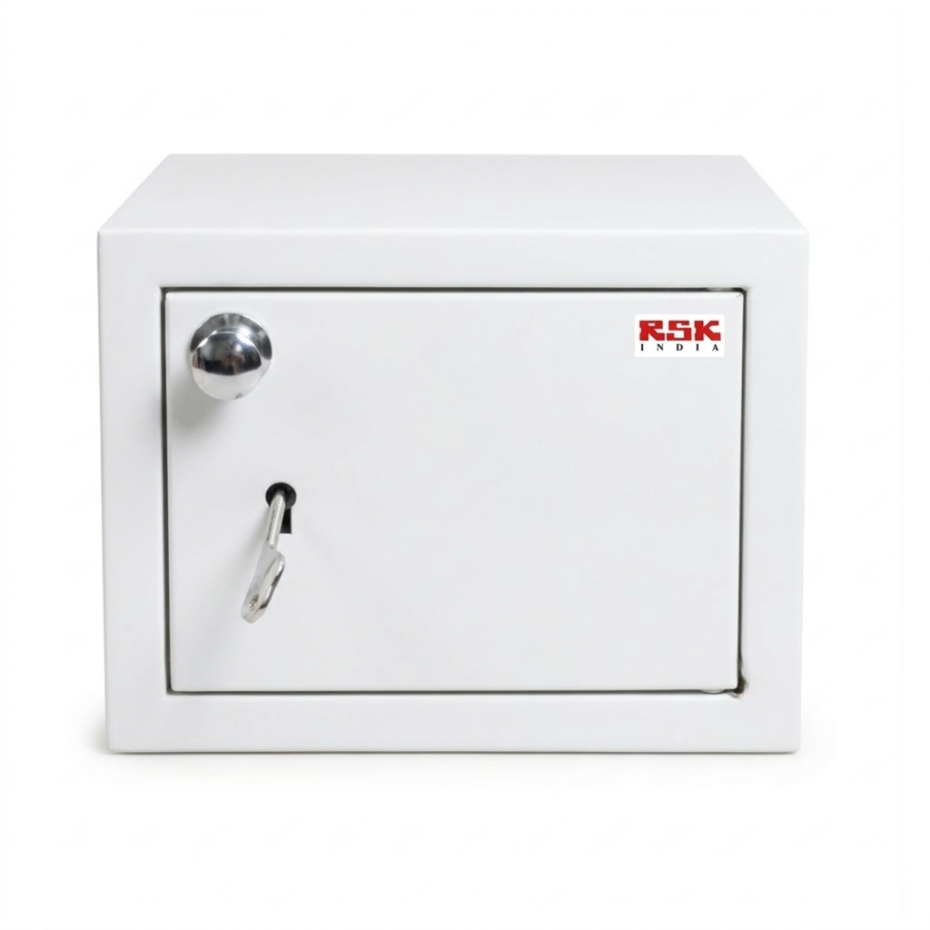 Safe Locker for Cash Money Storage with Key Lock for Home, Office, Hotel (35 x 25 x 25 cm)