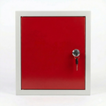Metal Key Cabinet with 28 Hook Slots & Cam Lock | Wall Mount Key Management Box for Home & Office