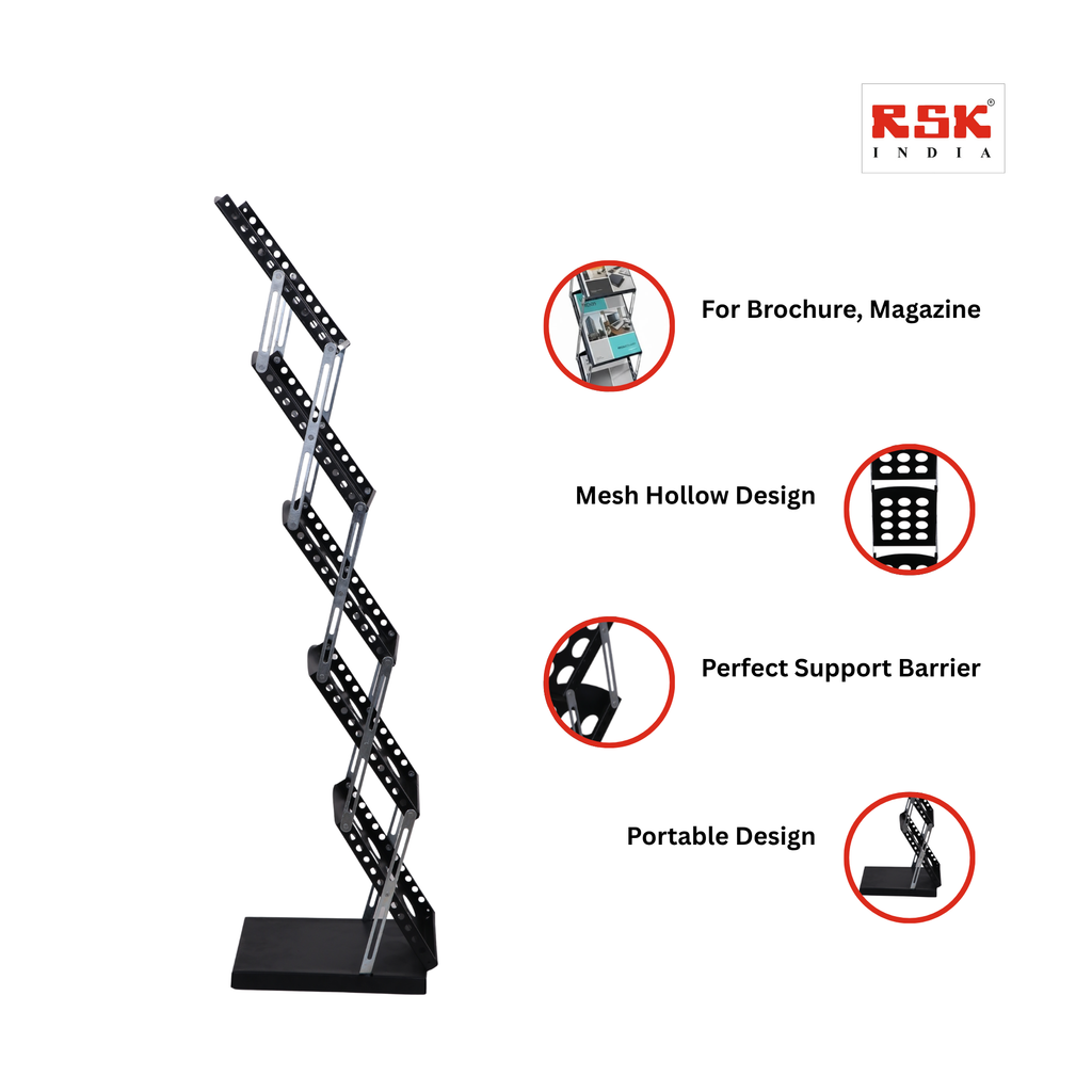 5-Slot Floor Catalogue & Magazine Stand