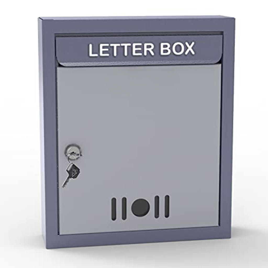 Wall-Mounted Metal Letter Box