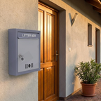 Wall-Mounted Metal Letter Box