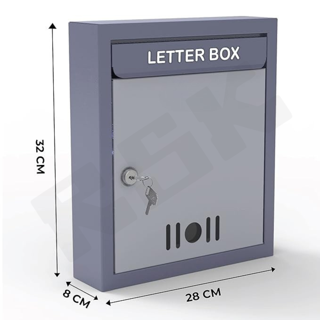 Wall-Mounted Metal Letter Box
