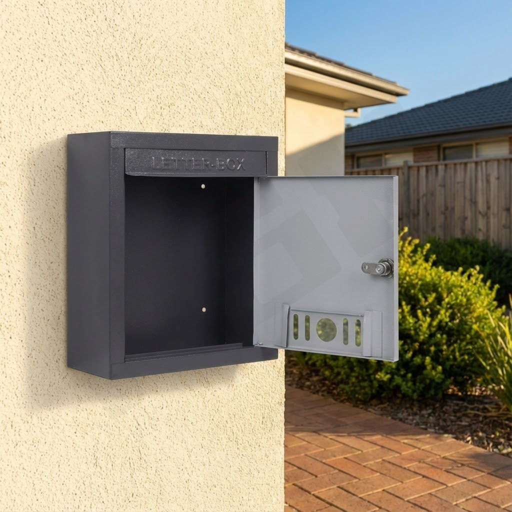 Wall-Mounted Metal Letter Box