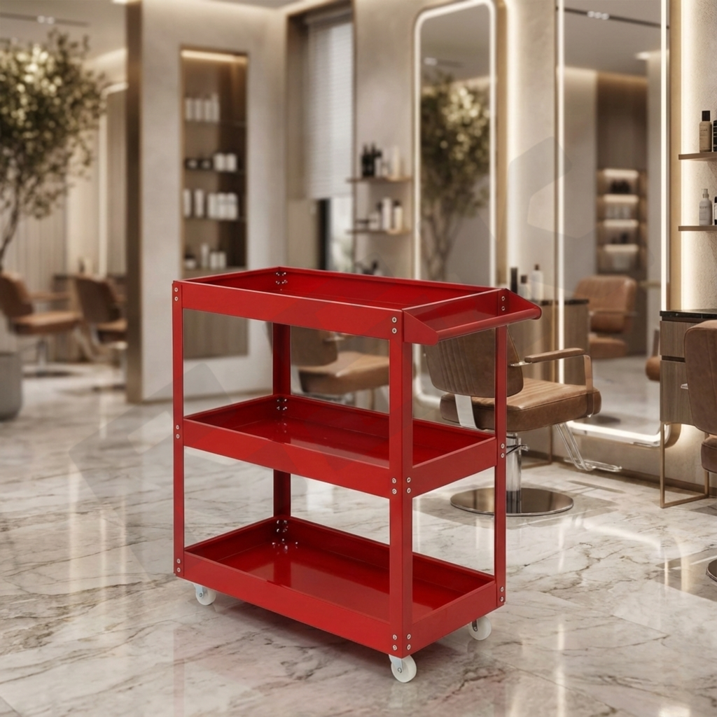 Heavy-Duty Metal Utility Trolley