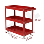 Heavy-Duty Metal Utility Trolley