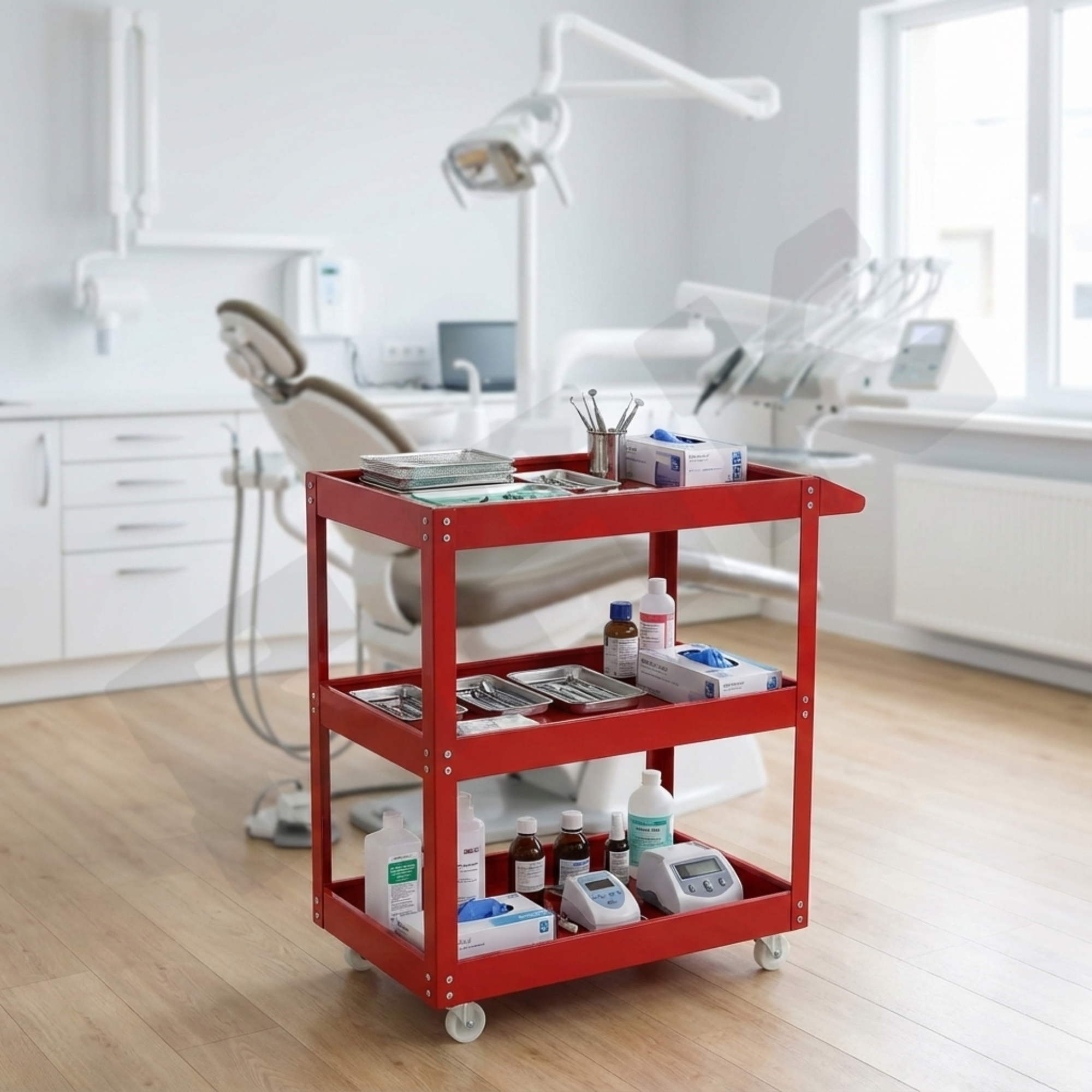 Heavy-Duty Metal Utility Trolley