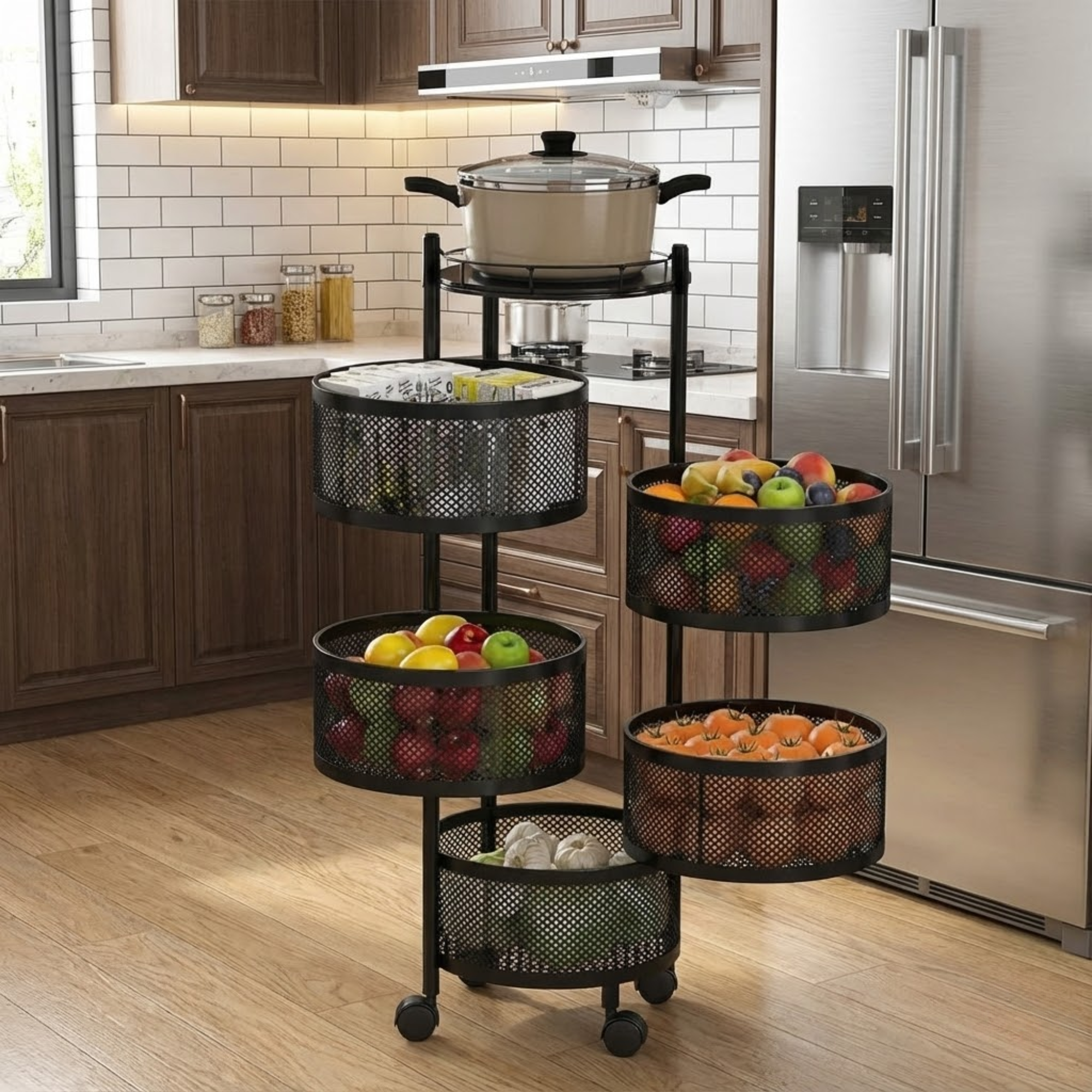 Vertical Kitchen Storage Rack