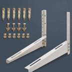 Heavy Duty AC Outdoor Unit Wall Mounting Bracket, Iron, Rust Proof, Supports up to 1700 GM, 46x31 cm, with Wall Fittings