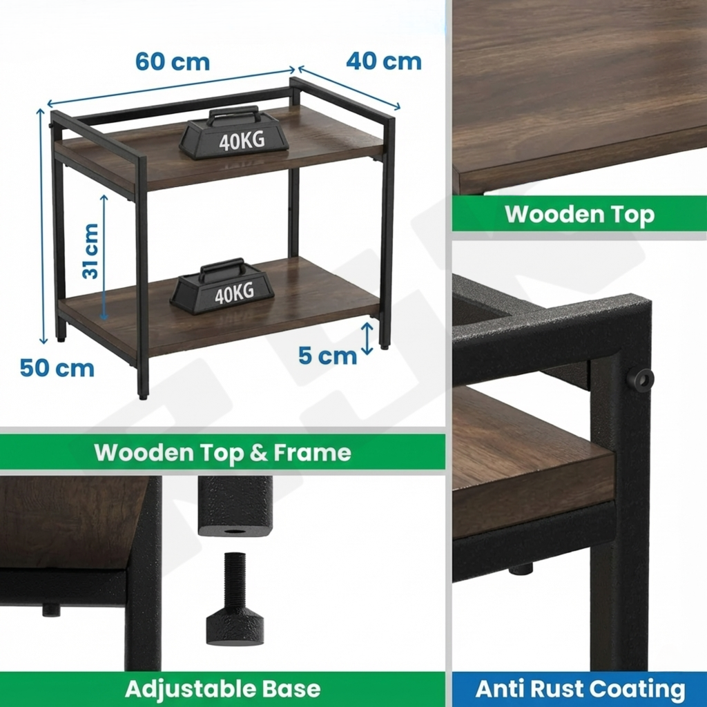 Heavy-Duty Microwave Stand
