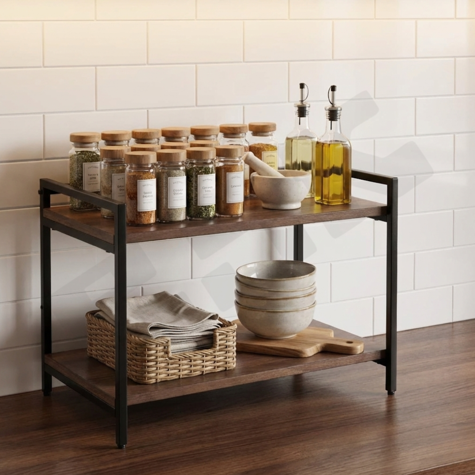 Heavy-Duty Microwave Stand