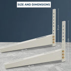 Heavy Duty AC Outdoor Unit Wall Mounting Bracket, Iron, Rust Proof, Supports up to 1700 GM, 46x31 cm, with Wall Fittings