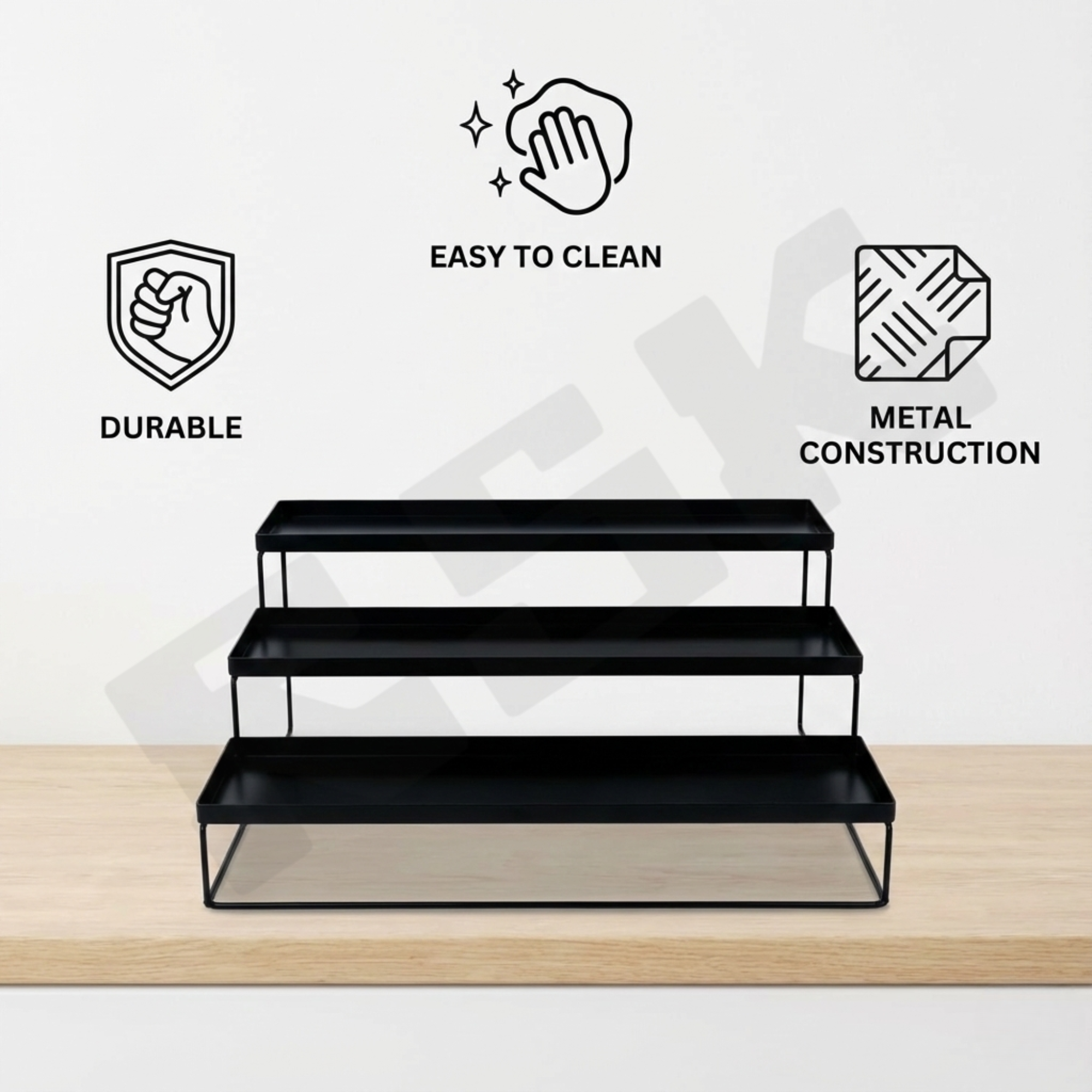 Three-Tier Countertop Organizer Stand