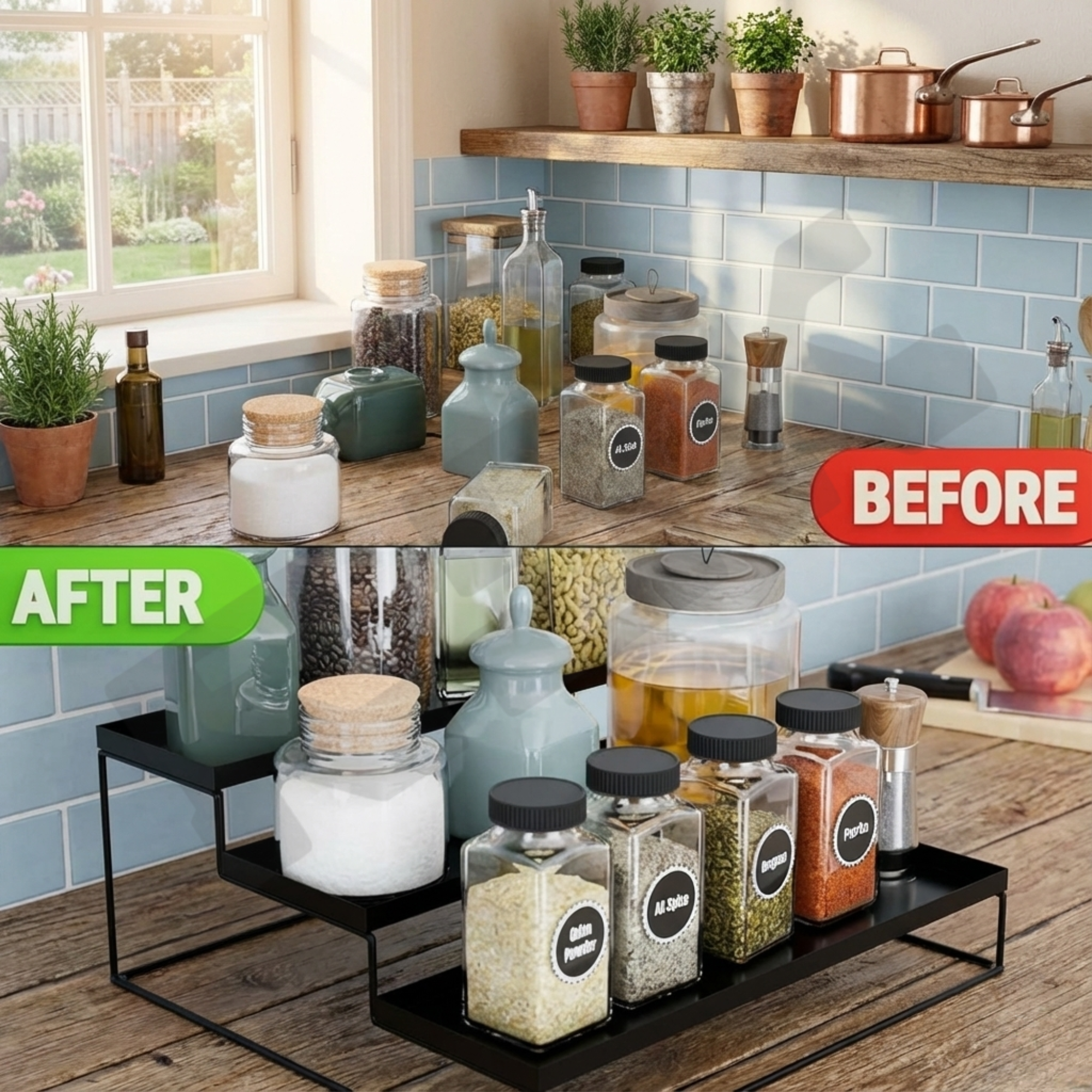 Three-Tier Countertop Organizer Stand