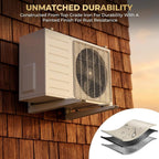 Heavy Duty AC Outdoor Unit Wall Mounting Bracket, Iron, Rust Proof, Supports up to 1700 GM, 46x31 cm, with Wall Fittings