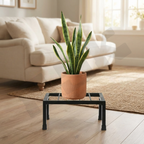 Metal Planter Stand – Square Black (Set of 4) | Indoor & Outdoor Use