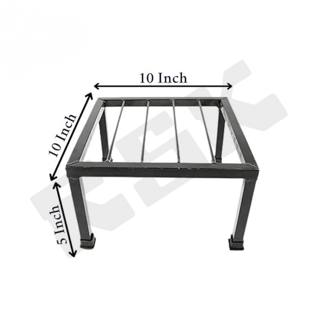 Metal Planter Stand – Square Black (Set of 4) | Indoor & Outdoor Use