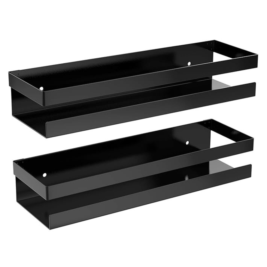 Metal Wall Mounted Shelf – Rust-Resistant Bathroom & Kitchen Organizer