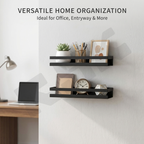 Metal Wall Mounted Shelf – Rust-Resistant Bathroom & Kitchen Organizer